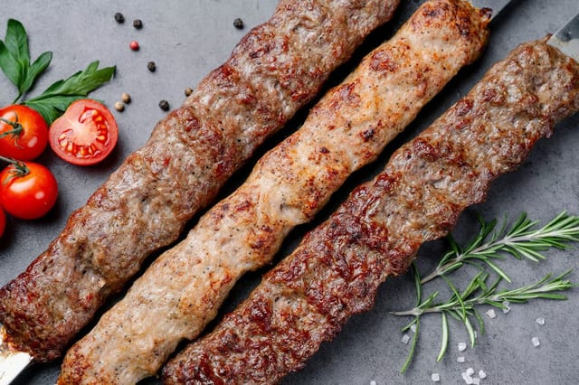 Chicken Lulya Kebob Combo.