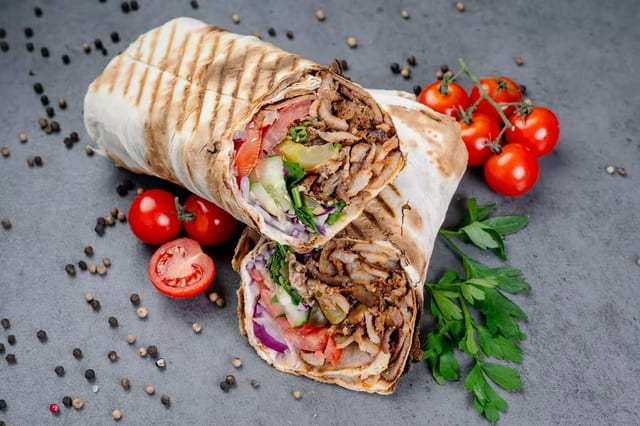 Mix( Chicken and Pork) Shawarma Combo.
