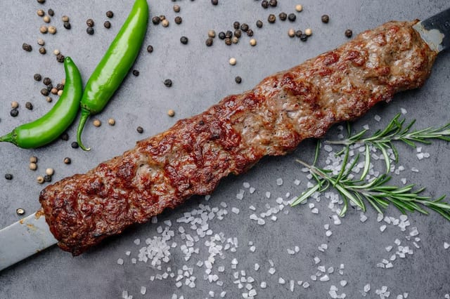 Beef Lulya Kebob Combo.