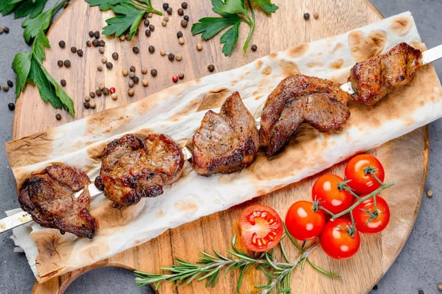Pork Shish Kebob.