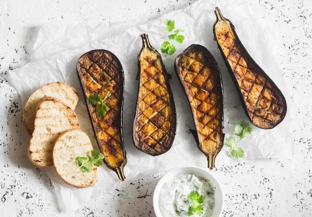 Grilled Eggplant.