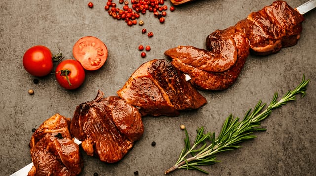 Beef Shish Kebab.